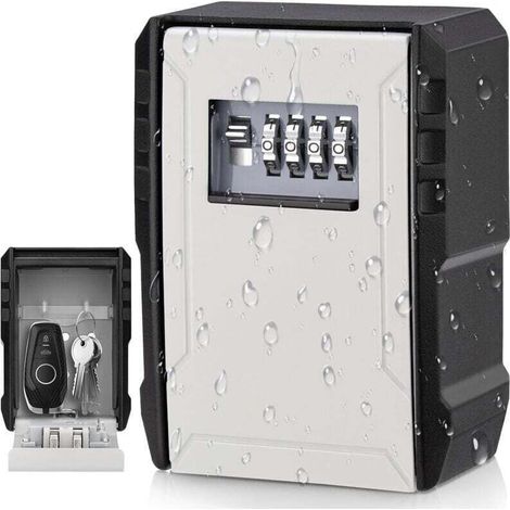 Boite a Clefs Securisee Exterieur Etanche Boite Clefs Boite Cls Murale Grand Boite a Cle pour Les Cls, Les Cartes Maison Les coles Le Bureaux La Garages (1/4)