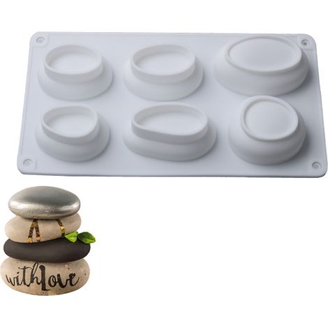 Moule à gâteau en silicone 3D effet pavés - Moule pâtisserie pierres (1/4)