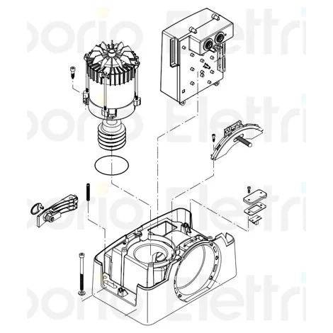 beninca pièce détachée moteur 230v pour bull10m 5b 9688228