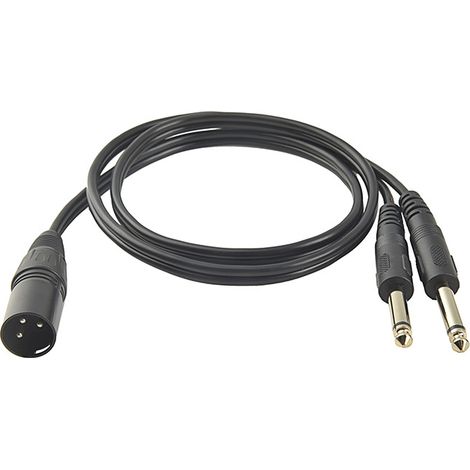 Dreiadrige XLR-Audiokabel auf Mono 6,35 mm auf symmetrische XLR 6,35 mm auf zwei 6,5 mm Audiokabel für Mischpulte. (1/5)