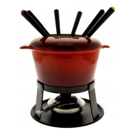 set fondue 6 tenedores rojo - hhf0255 - tableandcook -
