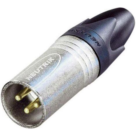 XLR MÂLE, DROIT NEUTRIK NC3MXX-EMC NOMBRE DE PÔLES (NUM): 3 ARGENT 1 PC(S) (1/4)