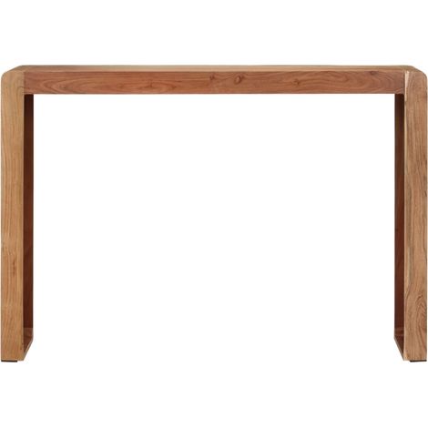 Table console,Table d'appoint,Bout de canapé 110x30x76 cm bois massif d'acacia CFW77454 (1/5)