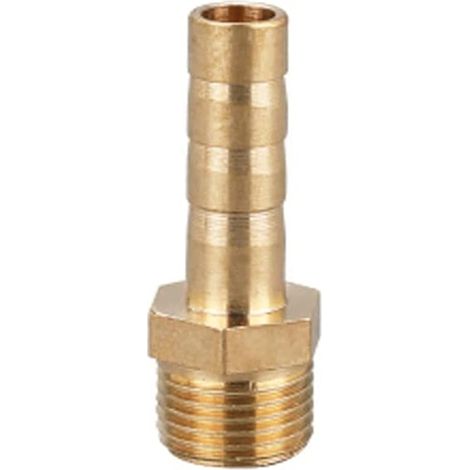 1 pièces raccord de connecteur en laiton barbelé BSP 6mm/8mm/10mm/12mm/16mm/19mm/25mm, adaptateur de filetage mâle BSP mâle (1/5)