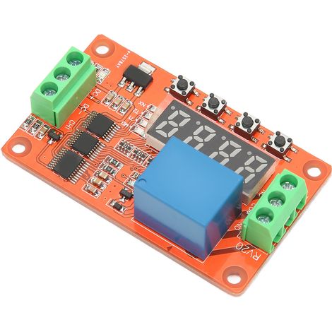 Module relais temporisé 18 fonctions, cycle de temporisation, relais autobloquant pour domotique, contrôle automatique 12 V (1/5)