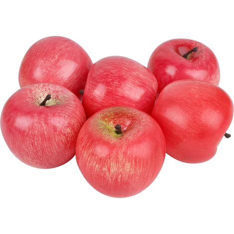 Manzana Artificial - Decoración Realista para Cocina y Hogar - Ideal para Cestas de Frutas, Fotografía y Fiestas - 1 Unidad (1/5)