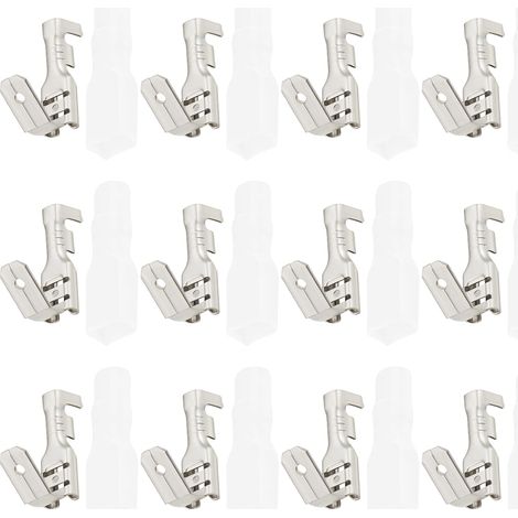 Pack of 50 6.3 mm rear terminal inserts with protective sleeves for automotive and industrial equipment (1/5)
