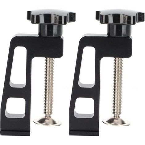 Aluminum Alloy and Stainless Steel Woodworking Clamps Type 45 75 Carpentry Tools 2 Pieces (1/4)