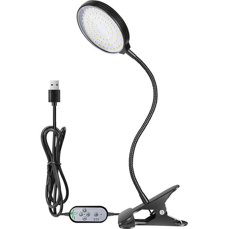 USB-Pflanzenlampe für Zimmerpflanzen, 78 LEDs, Vollspektrum, Sonnenlicht, einstellbare Intensität, 5 Helligkeitsstufen, 4/8/12-Stunden-Timer (1/5)