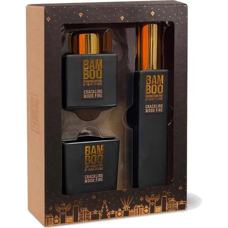 Coffret cadeau une bougie un diffuseur à bâtons et un parfum (1/2)