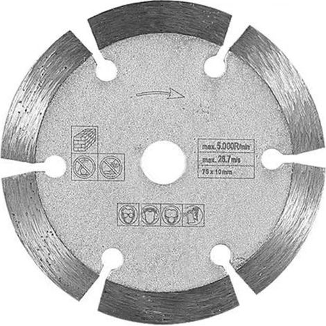 Irovami Disque à meuler dolomite 75 x 1,2 x 10 mm (3 pouces) pour la découpe de carrelage, céramique, béton et marbre. (1/5)