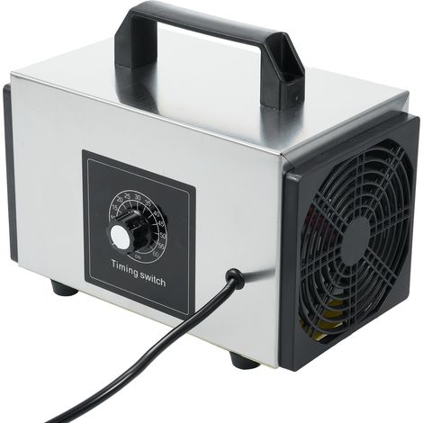 Generador purificador de aire de 220 V y 60 g/h, ozonizador portátil para el hogar y el coche, con temporizador y protección contra el formaldehído. (1/5)