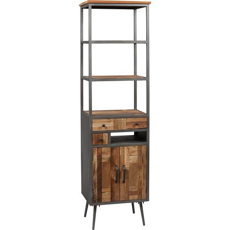 LEONARD - Meuble de Rangement 2 Portes 2 Tiroirs (1/3)