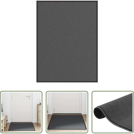 vidaXL Paillasson en polypropylène - Paillasson Anthracite 80x120 cm (1/5)