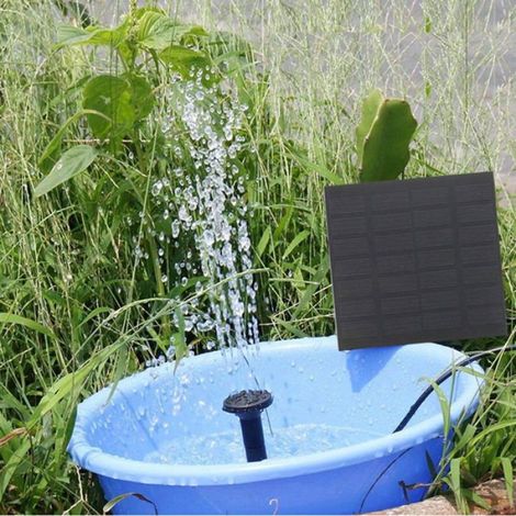 Kit de pompe à eau solaire à monter soi-même, fontaine à eau solaire avec 4 buses, fontaine d'extérieur à monter soi-même pour b (1/5)