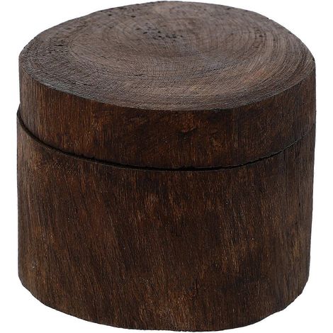 Boîte à bijoux en bois massif d'Asie du Sud-Est, rangement compatible, 1 pièce, bois marron, cadeau (1/5)