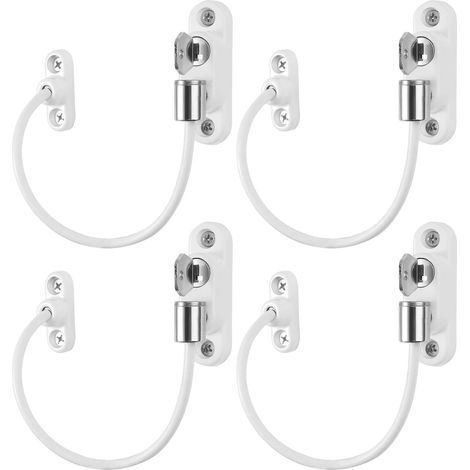 Door and window stop - security rope - suitable for home and commercial use, white