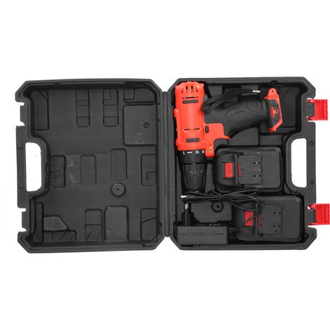 Perceuse sans fil portative rechargeable, kit visseuse électrique à main avec batterie lithium, 100-240V prise UE, 2 vitesses, modèle TZ-03 (1/5)