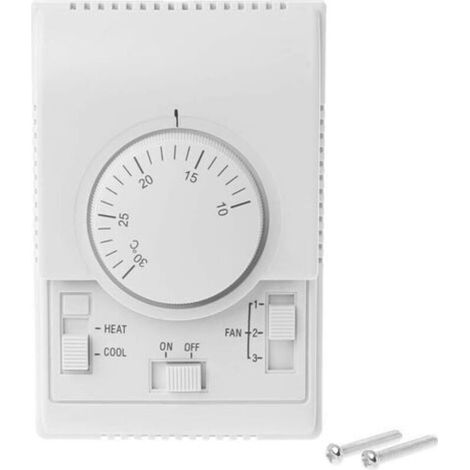 Mechanischer Raumthermostat-Steuerschalter für 220 V Wechselstrom, Klimaanlagen-Ventilator-Temperaturregler