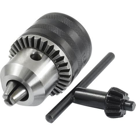sourcing map Bohrfutter mit Schlüssel, Typ 1,5–13 mm Kapazität, B16-Kegelbohren (1/2)