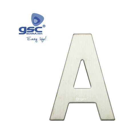 Porta lettera A in acciaio inossidabile con adesivo GSC 003302620