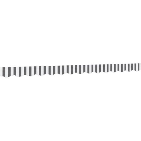 Awning Valance Replacement Anthracite and White Stripe 350 cm vidaXL