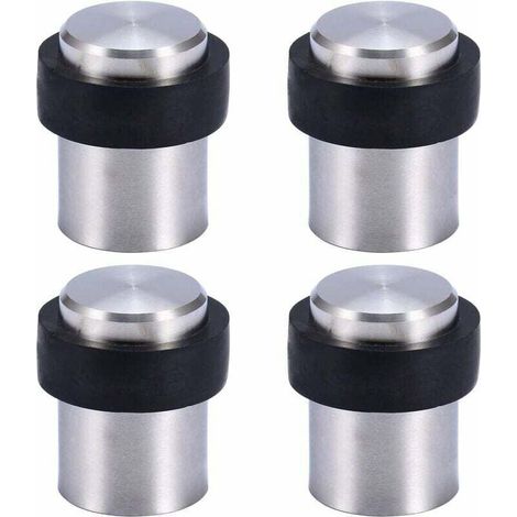 Butoir de Porte de Sol 4.6 cm en Acier Inox Arrêt de Porte Butée Bloque Porte, (Lot de 4) (1/4)