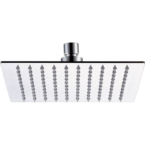 Soffione doccia ultra piatto quadrato in acciaio inox diam.40cm