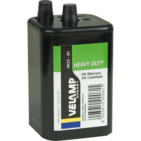 Batteria  6 V Per Lampada Lampeggiante.