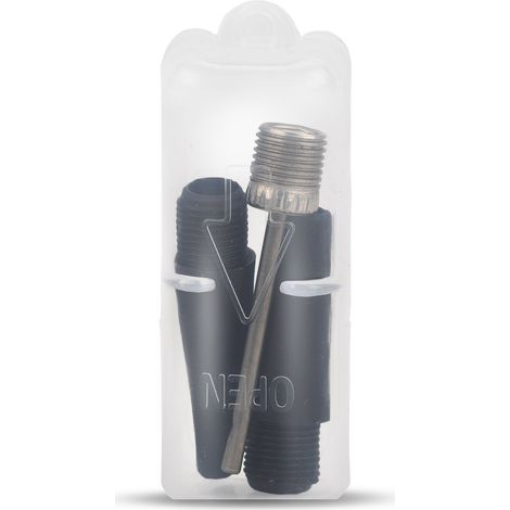 alca® Adapter Set Adapterbox für alca® Handpumpe AeroPump Manometer (217200) I Aufblas-Adapter-Set I Kompressor I 3-teilig Ballnadel Kunststoffadapter