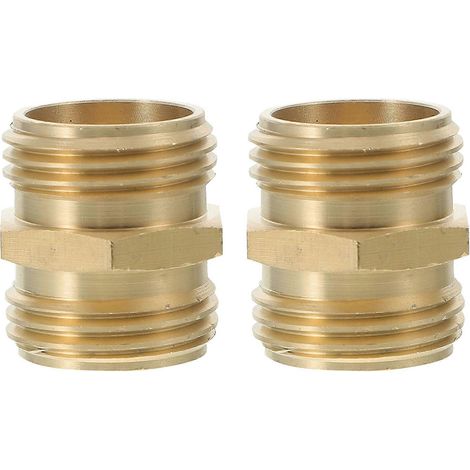 Raccord mâle-mâle pour tuyau d'arrosage (lot de 8) (1/5)