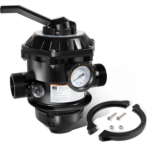 262506 1,5" 6-Wege-Multiport-Waschventil, geeignet für Pool- und Spa-Filter