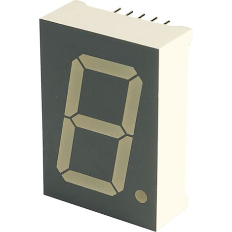 Kingbright Afficheur 7 segments vert 4.4 V SC10-21GWA C660752