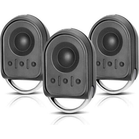Mando a distancia para 1841064, 433,42 MHz, mando a distancia de 4 canales para puertas, compatible con motores de puertas de garaje y portones (paquete de 3). (1/4)