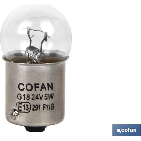 Cofan-Kontrolllampe R5W (BA15S) 24V