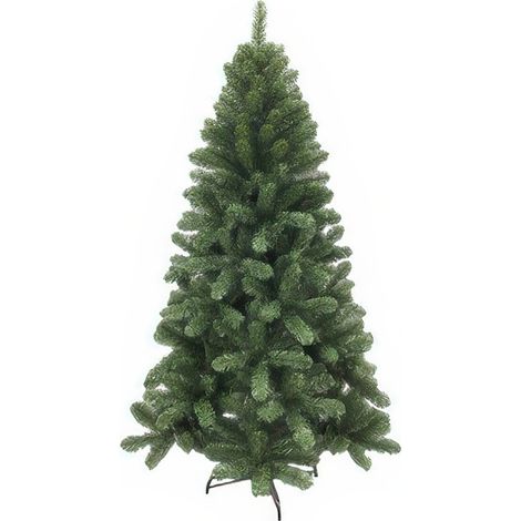 Albero di Natale Artificiale 240 cm 941 Rami Diam. 135 cm Verde in PVC con Gancio Ombrello Larix