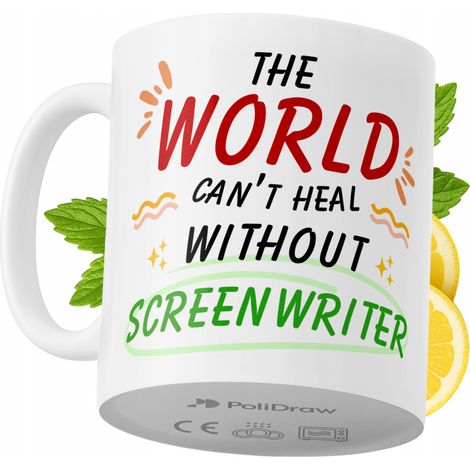 Lustige Tasse für Drehbuchautoren – Kaffee- oder Teetasse mit witzigem Textdesign – ideal für Geburtstage, Namenstage, Feiertage und besondere Anlässe. Hochwertige Tasse für Zuhause, Büro und Arbeit. 