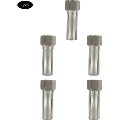 Lot 5 raccords G1/2 – acier inoxydable – connecteur adaptateur – salle bain / cuisine – type B