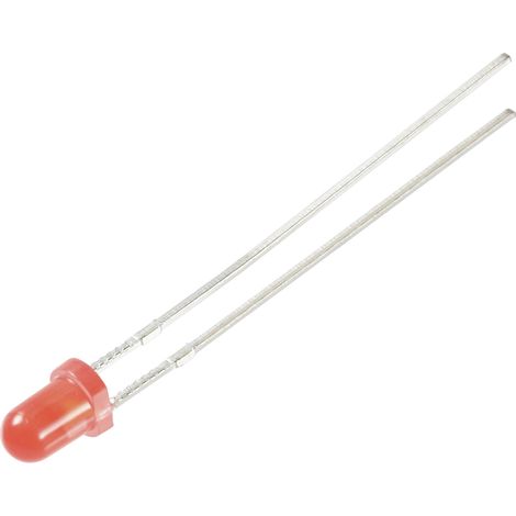 TRU COMPONENTS LED rouge rond 3 mm 330 mcd 30 ° 12 mA 5 V X240892 (1/3)