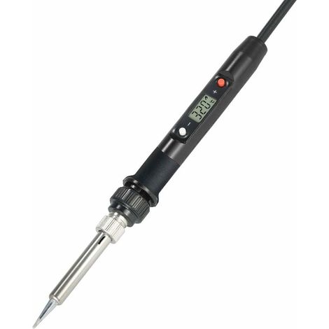 Mini stazione di saldatura elettrica senza piombo per saldatore elettrico a temperatura regolabile digitale LCD professionale da 80 W, 220 V nero