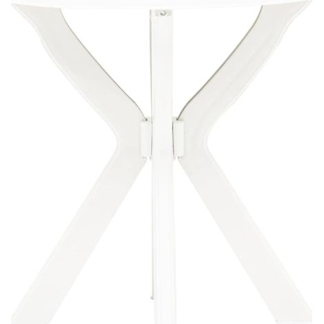 Maison Exclusive - Bistrotisch Weiß Ø70 cm Kunststoff