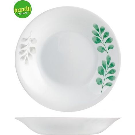 Piatto fondo Bormioli Rocco Opale Botanica Verde 23 cm