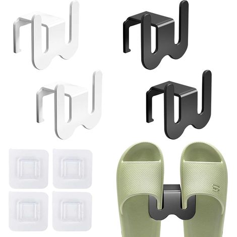 Zapatero de pared (4 unidades), zapatero colgante, organizador de zapatos, ahorra espacio.