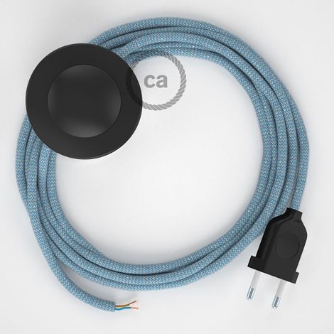 Creative-Cables Câblage pour lampadaire avec câble textile – (3 m, câble 2x0,75 mm², fiche EU et interrupteur noirs) – Conforme aux normes de sécurité – Style et fonctionnalité (1/5)