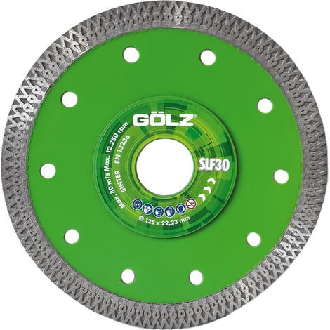 Disque diamant SLF30 D125 22,2 GOLZ - SLF30125
