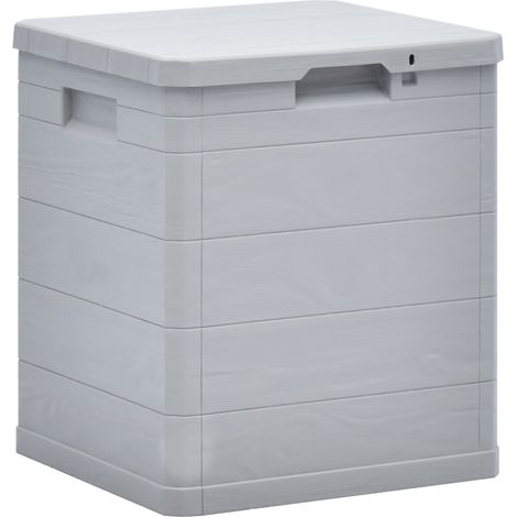 vidaXL Baule da Giardino 90 L Grigio Chiaro (1/5)