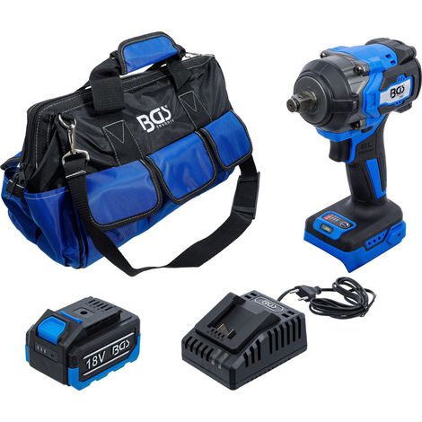 BGS juego de llaves de impacto a batería sin escobillas 550 Nm 18 V con batería y cargador rápido - 7390 (1/4)