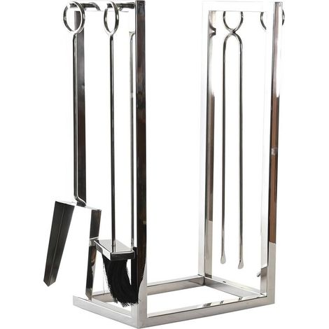 SET HOLZKETTE 4 EDELSTAHL 6X1X54 SILBER NICKEL EDELSTAHL Farbe SILBER Familie INNENDEKORATION Details