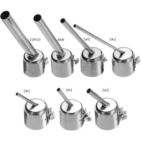 Kit de 7 Buses Universelles en Acier pour Pistolet à Air Chaud - Tailles 10mm, 8mm, 5mm, 4mm, 3mm (1/3)