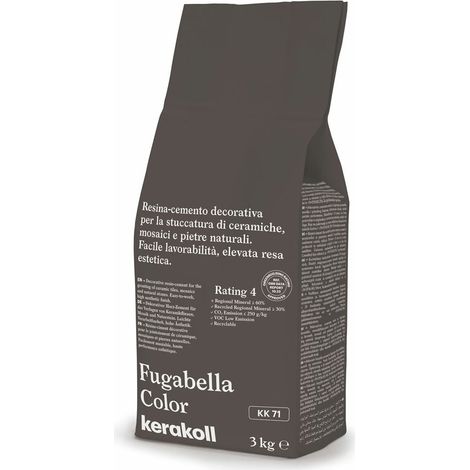 Joint de carrelage Fugabella Color FILL 3 kg by KERAKOLL  Coloris KK71 (1/3)